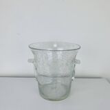 Vintage Biot bubble glass ice bucket
