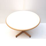4x Round vintage dining table by Bruno Rey for Kusch and Co from the 1970s