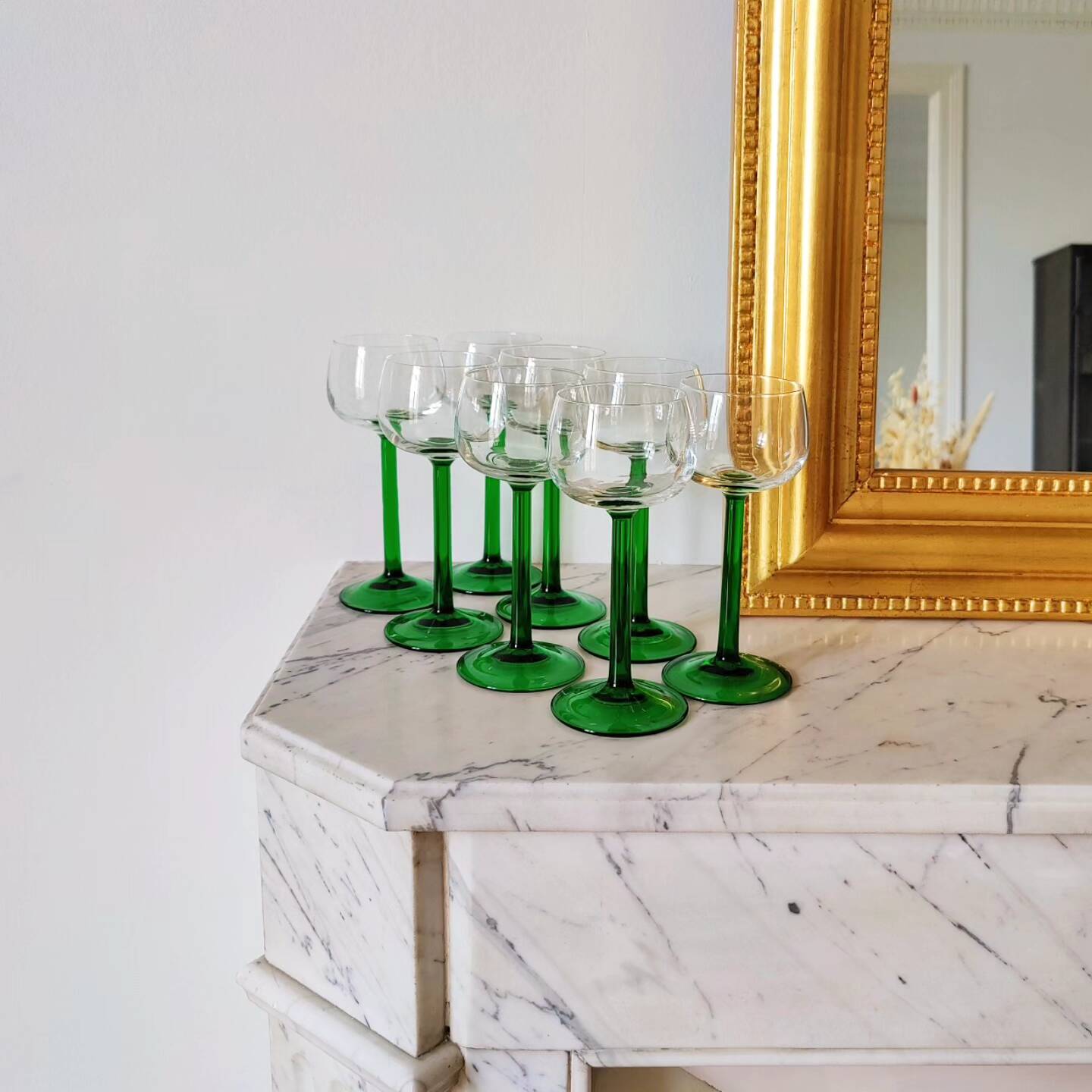 Luminarc white wine glasses