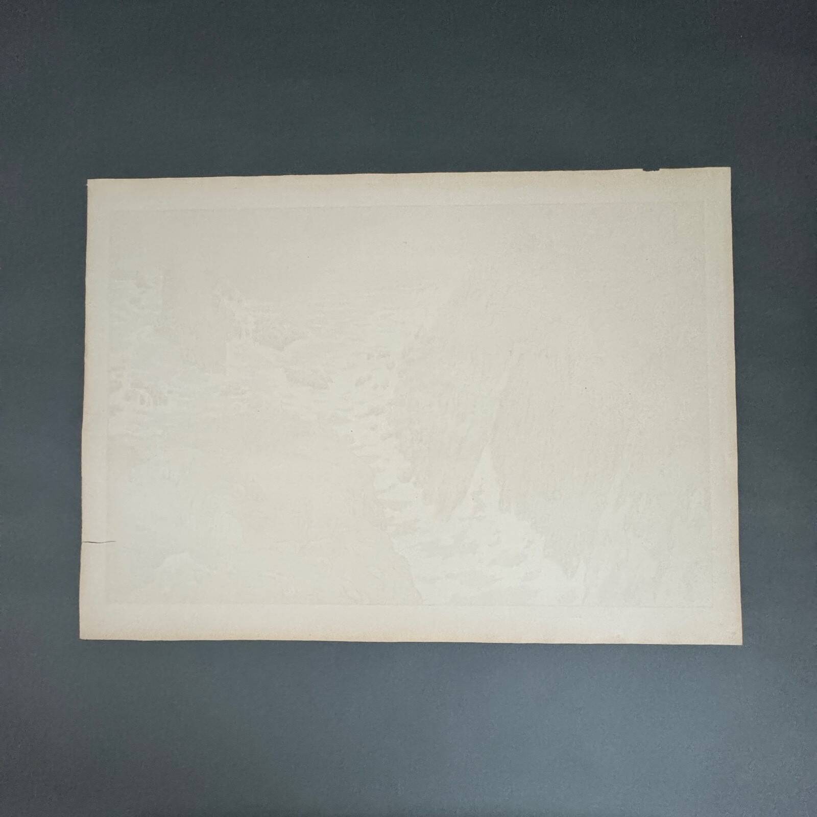 Lithograph by Henri Rivière The Aspects of Nature - The Cliff