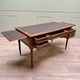 Louis XVI Style Mahogany Flat Desk With Zippers XIX Eme Century