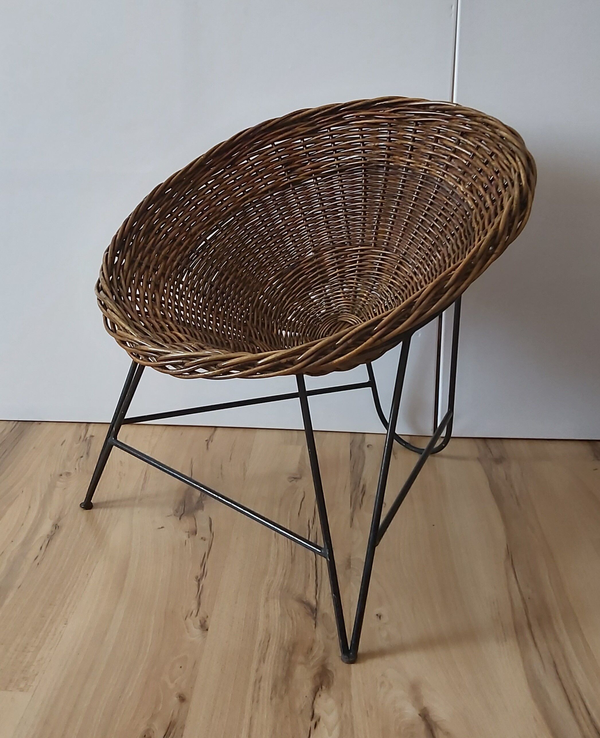 Wicker armchair, Germany, 1970s