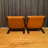 Paire de fauteuils par Ueli Berger, De Sede, Suisse, années 1970.