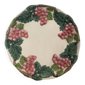 Barbotine plate - Grape
