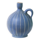 Vase en céramique bleue par Carl Fischer pour PGH B_x0000_fcrgel, 14x12x12 cm, céramique du milieu du siècle, années 1960.