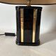 Black ceramic lamp from the 1980s