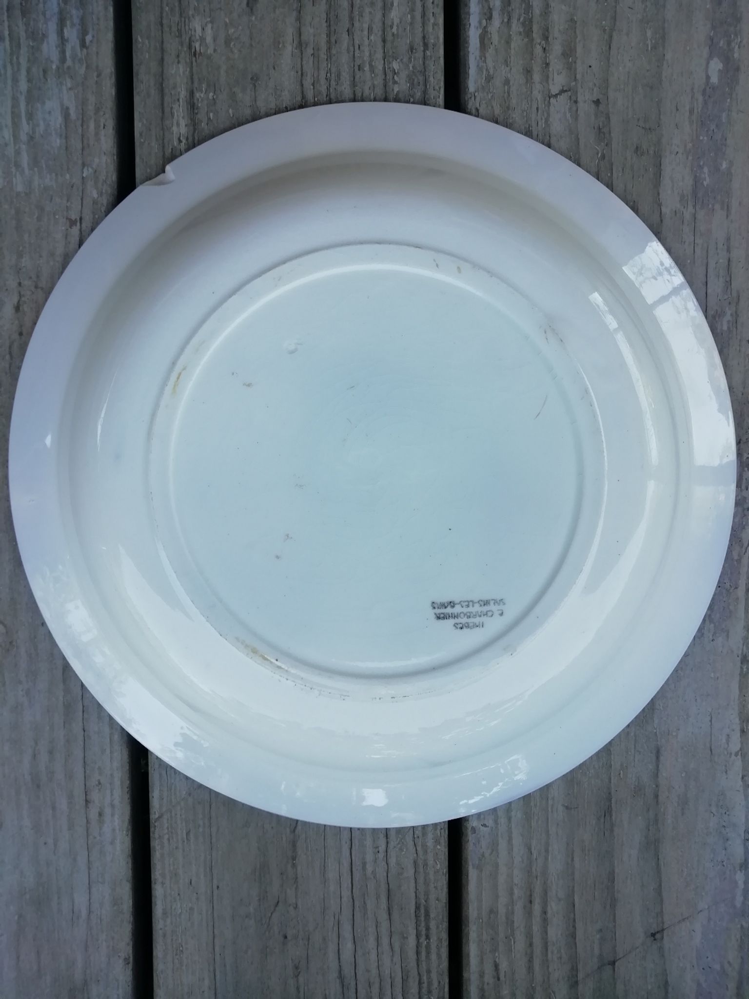 Trio of hollow dishes blue tones