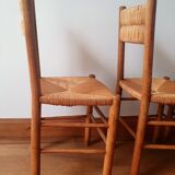 Series of 4 seat chairs and mulched backrest