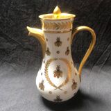 Vintage Limoges Porcelain Chocolate Set: Empire Style, Hand-Painted Bees