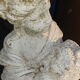 Pair of cherub garden statues reconstituted stone
