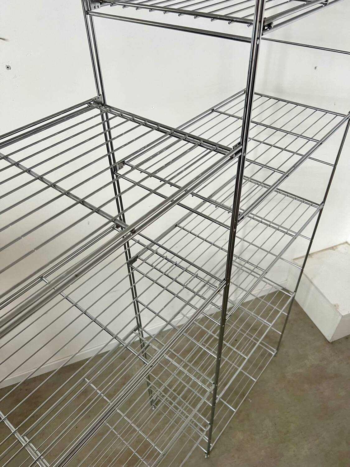 Old modular metal shelf vintage bookcase 10 design shelves from the 80s