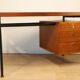 Bureau vintage en teck & métal – années 60