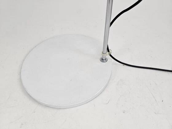 Lampadaire en métal blanc par Braun Feldweg pour Doria Leuchten, années 60