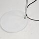 Floor lamp white metal design Braun Feldweg for Doria Leuchten 60s