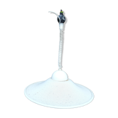Lustre en tôle perforée blanc