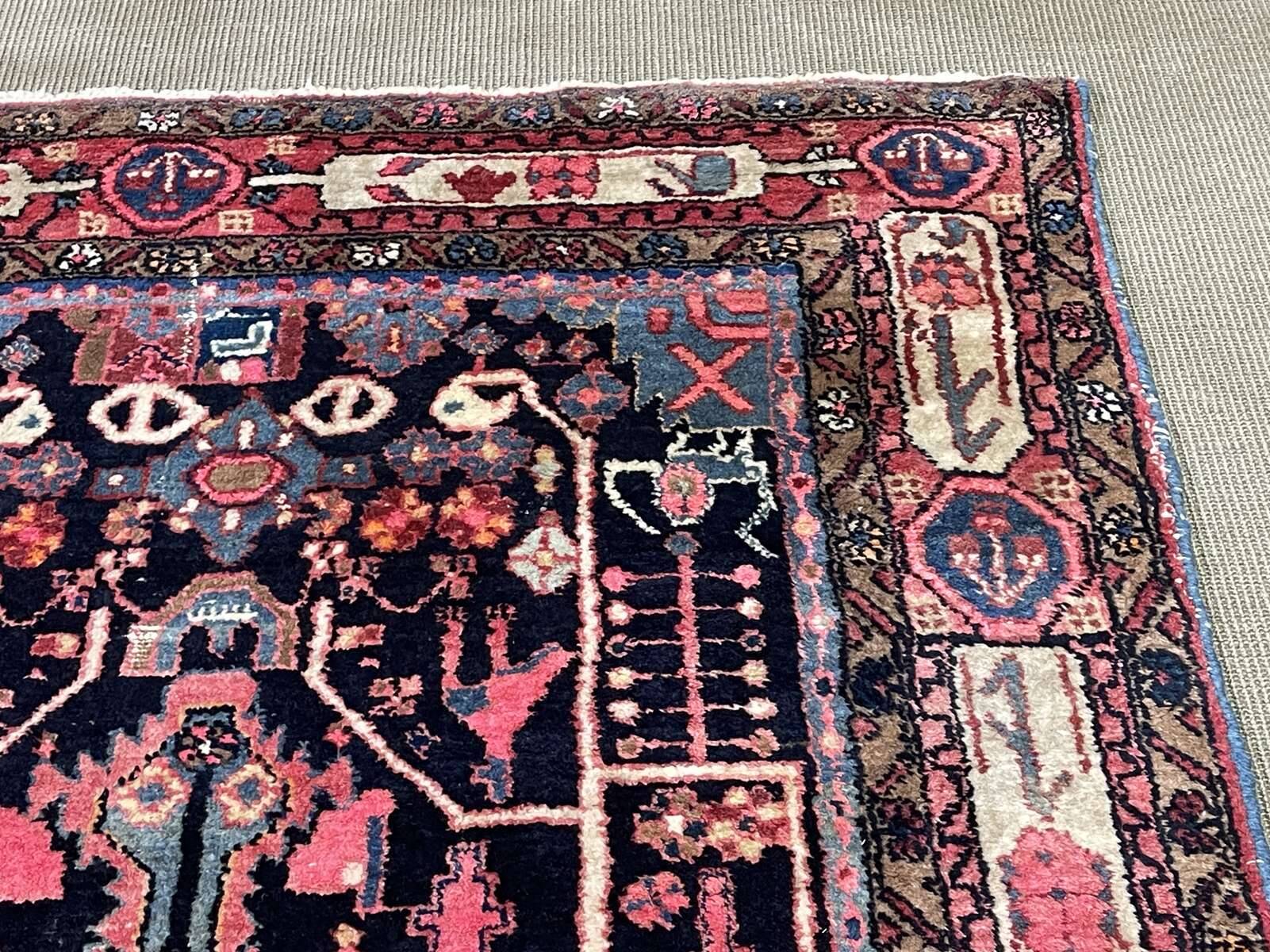 Handmade wool Iranian carpet - 2.27m x 1.37m