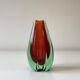 Murano Vase Sommerso Flavio Poli – Green and red – Italy, 1950s-1960s