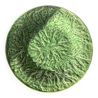 Vintage Cabbage Barbotine Dish
