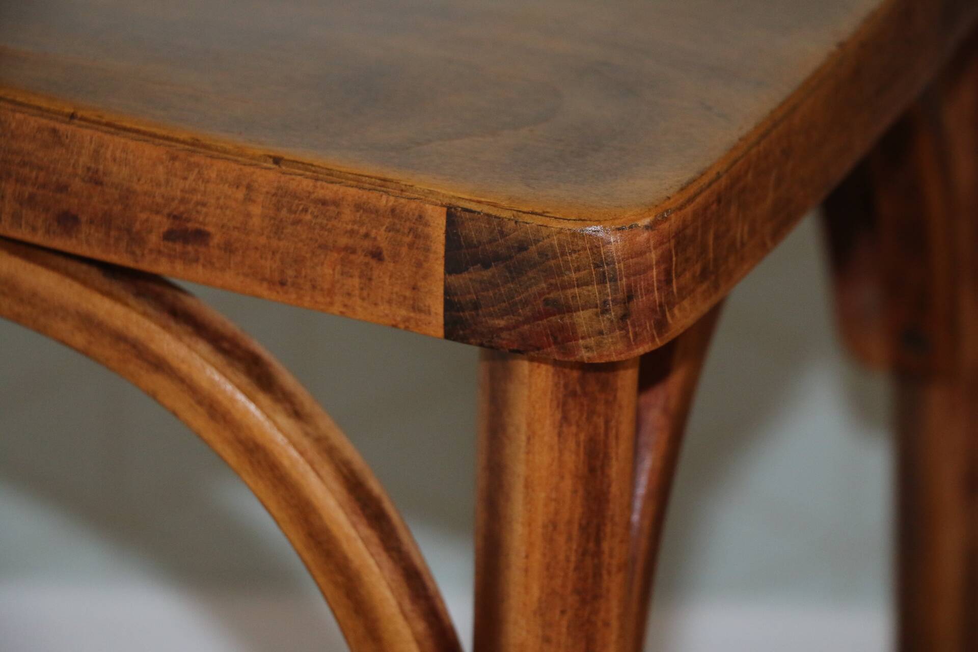 Set of 3 Baumann chairs No. 27 dark beech