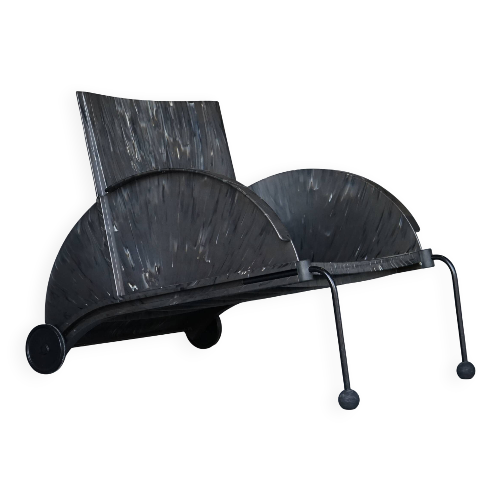 Lounge Chair model 4814 by Anna Castelli Ferrieri for Kartell, 1980s