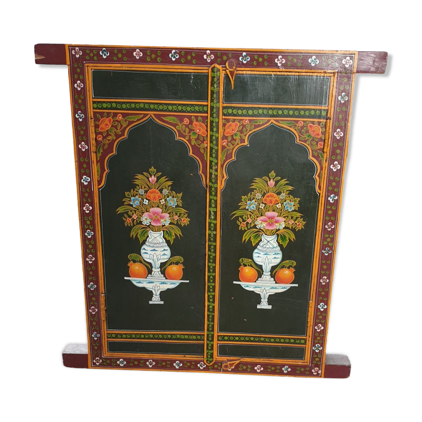 Freehand painted window panel