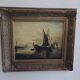 Tableau ancien, marine signée, fin XIXEME