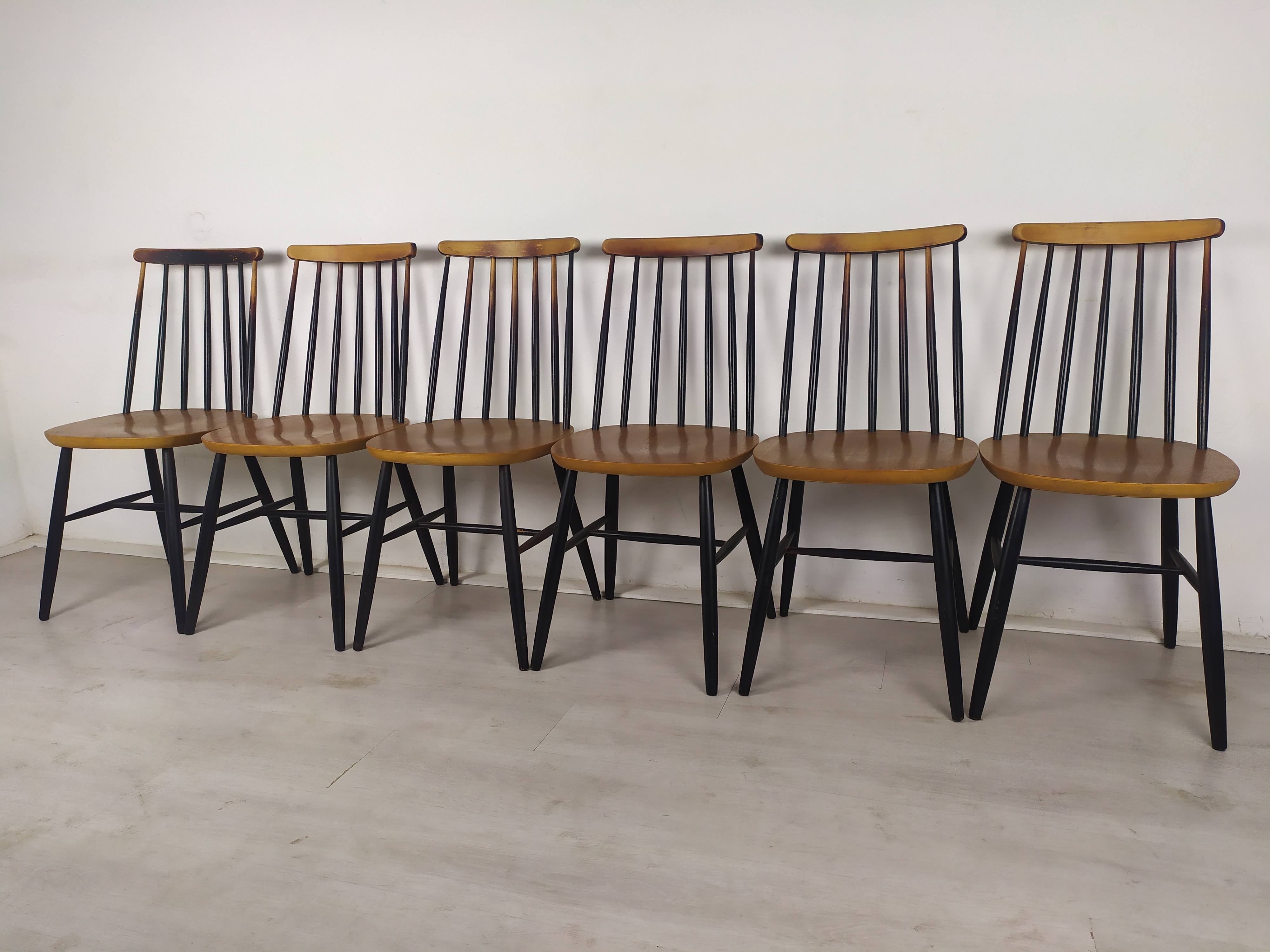 6 Scandinavian chairs