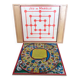 Old Board Game of Checkers, Goose, Hopscotch & Little Horses in Vintage Wooden