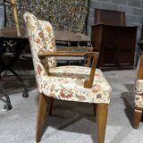 3 Art Deco armchairs, 1940