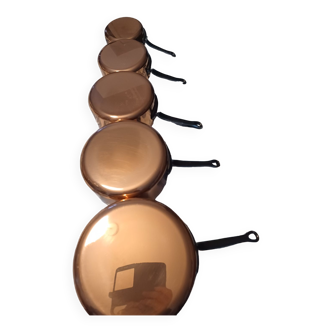 Solid copper pans