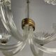 Venetian chandelier in murano glass by seguso circa 1950