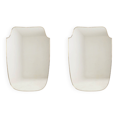 Paire de miroirs dans le style de Gio Ponti, années 1980-90