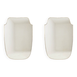 Pair of mirrors in the style of Gio Ponti, 1980s-90s.