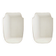 Pair of mirrors in the style of Gio Ponti, 1980s-90s.