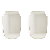 Pair of mirrors in the style of Gio Ponti, 1980s-90s.