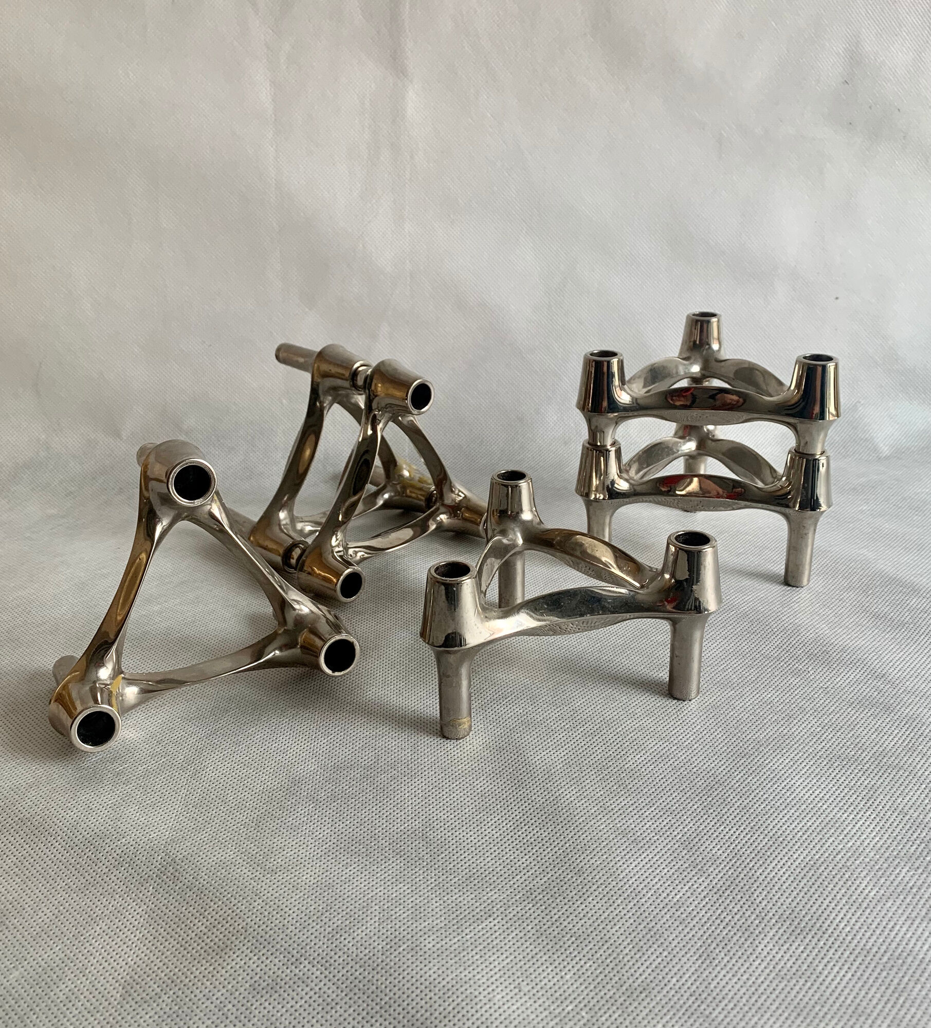 Candleholders by Fritz Nagel for BMF, 1960s, set of 6