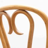 Thonet style heart bistro chair in beech