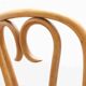 Thonet style heart bistro chair in beech