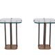 Stunning pair Peter Ghyczy T18 Side Tables 1970s