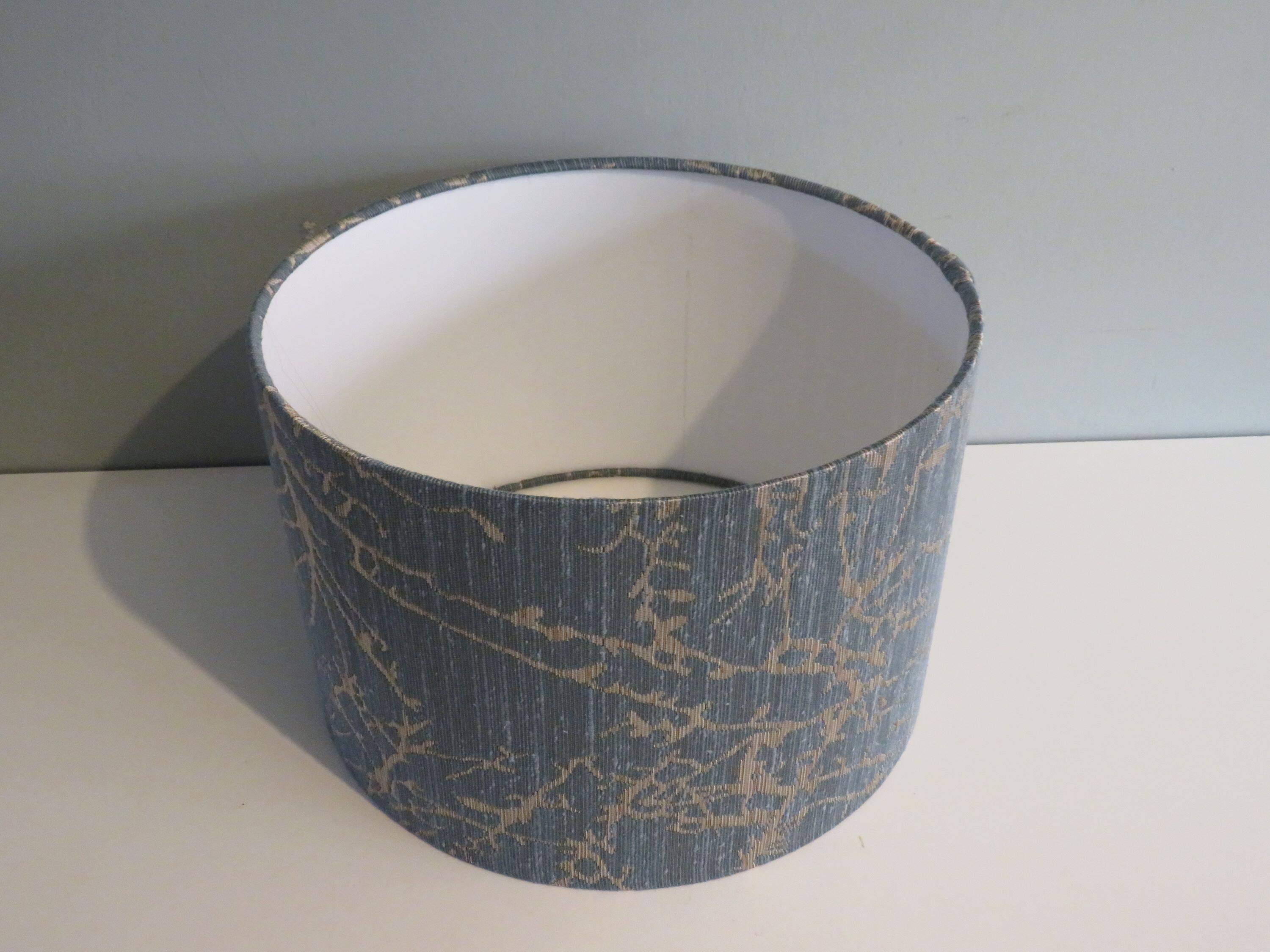 Lampe de table vintage en céramique avec abat-jour sur mesure.