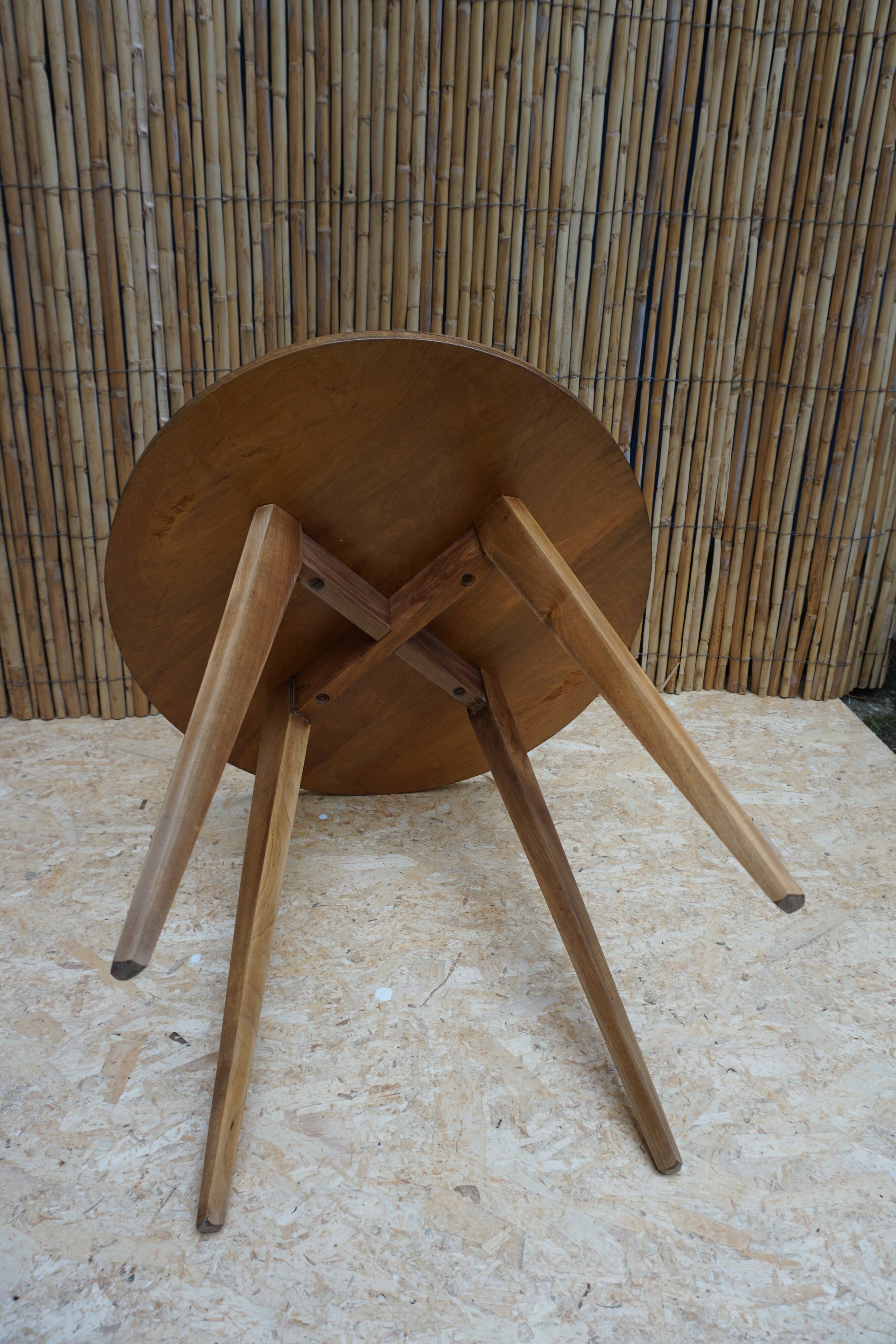 Art Deco walnut side table or coffee table.