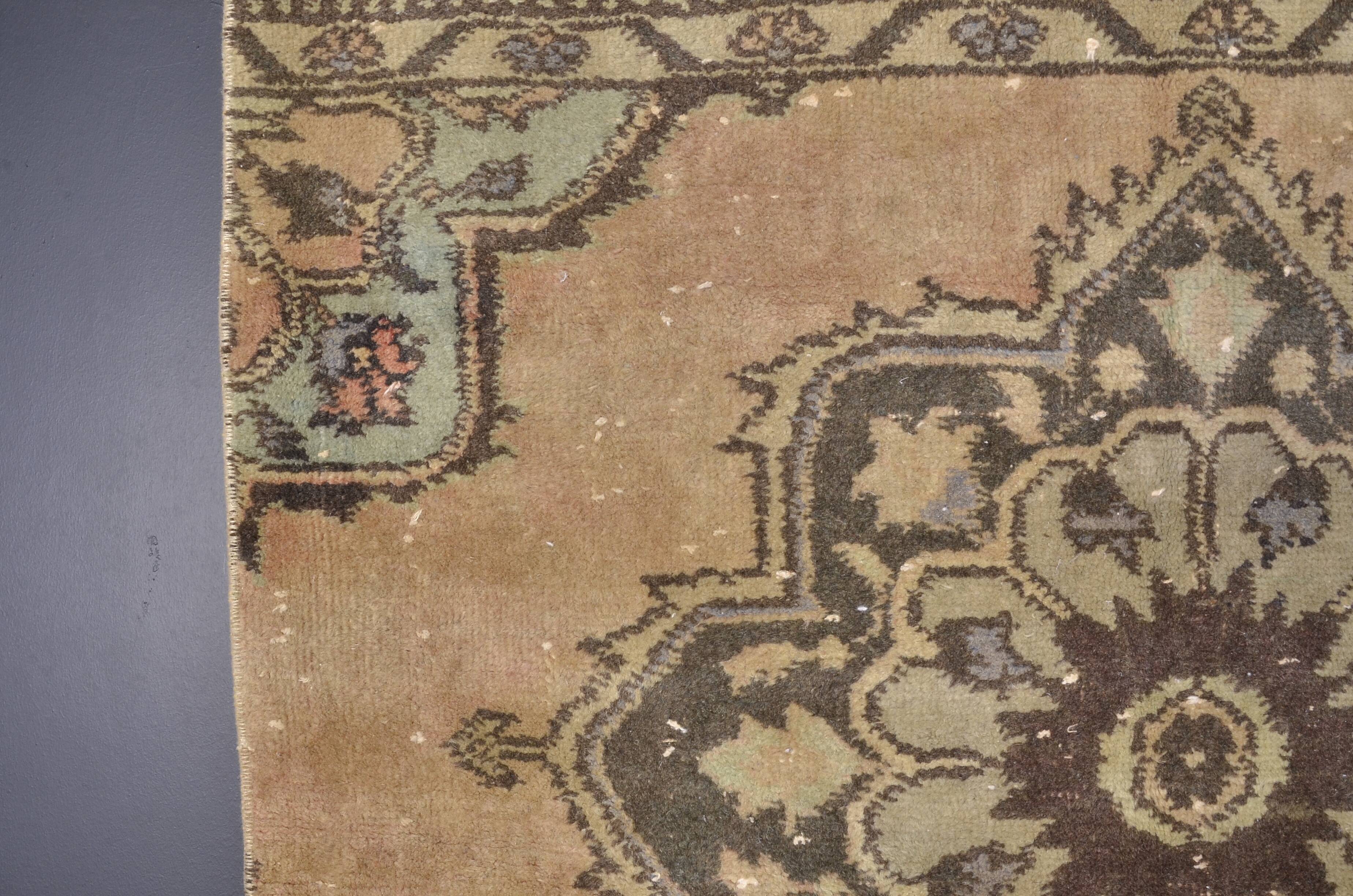 Extra Long Oushak Wool Hallway Runner sku 1904