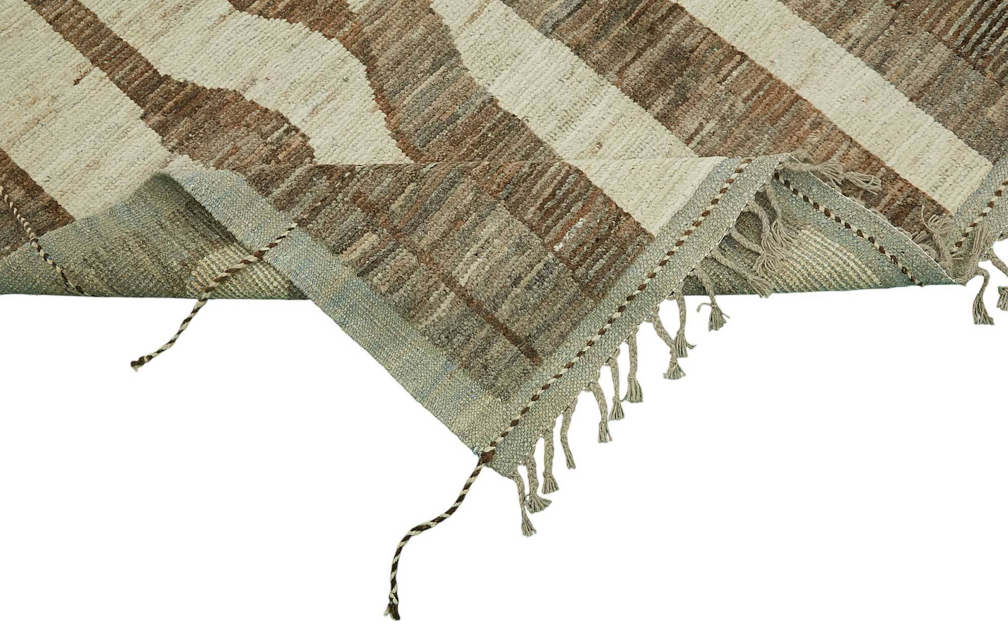 Handmade Tribal Decorative 287 cm x 369 cm Beige Wool Carpet