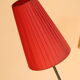 Three-colour tripod floor lamp from the 1950s with three lights.