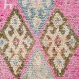 Soft Multicoloe Oushak Runner Rug, 75x397Cm