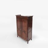 Large French antique carved bridal Armoire in Louis XVI style, 1850
