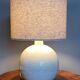 Cracked ceramic ball lamp art deco 1930
