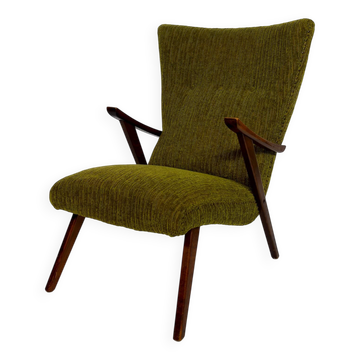 Fauteuil bergère à oreilles, Design moderniste 1960s – Pièce rare d’origine