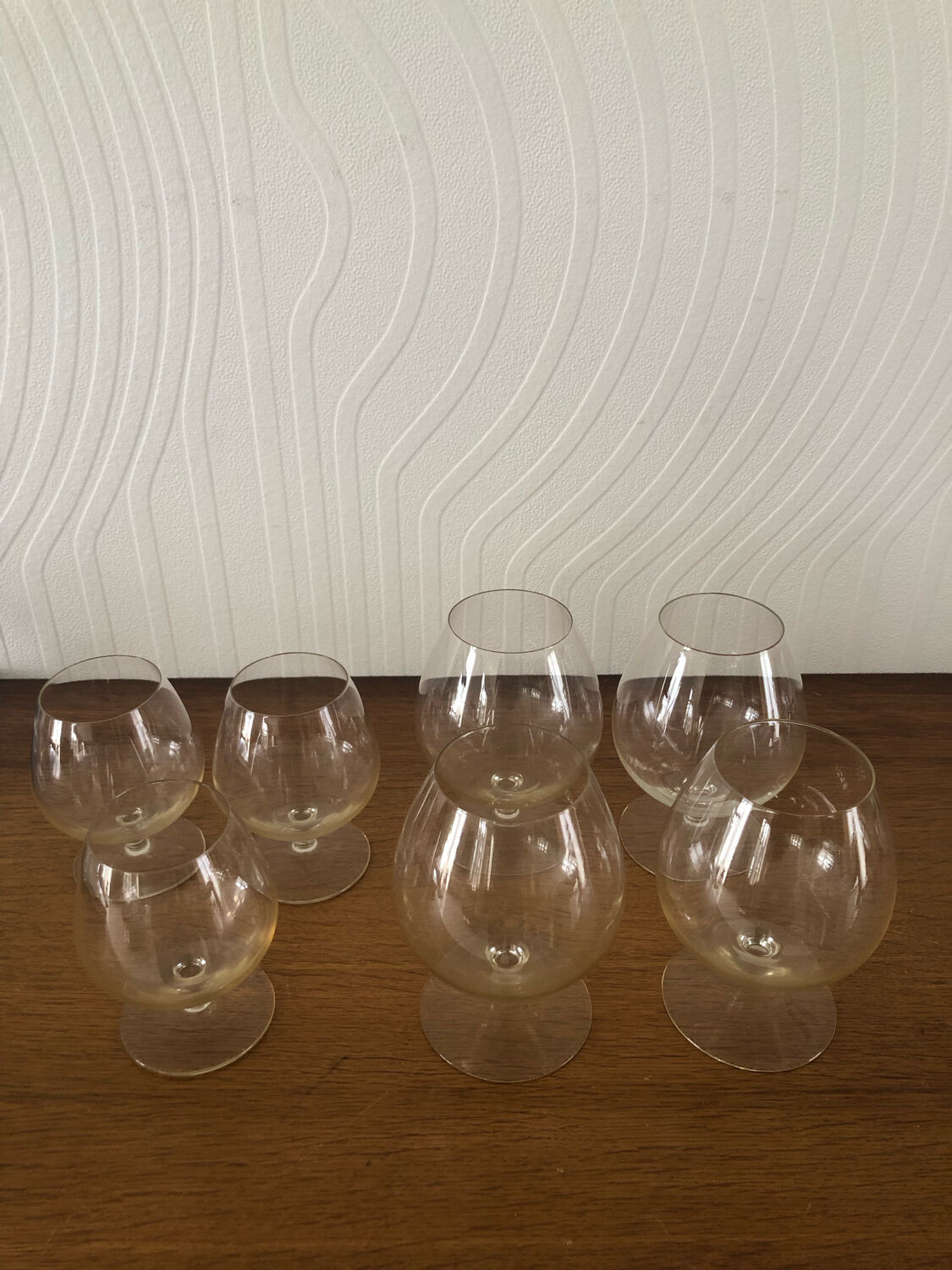 Crystal cognac glass set