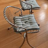 Paire de chaises " LYNN " fauteuils design Gastone Rinaldi éditée par RIMA